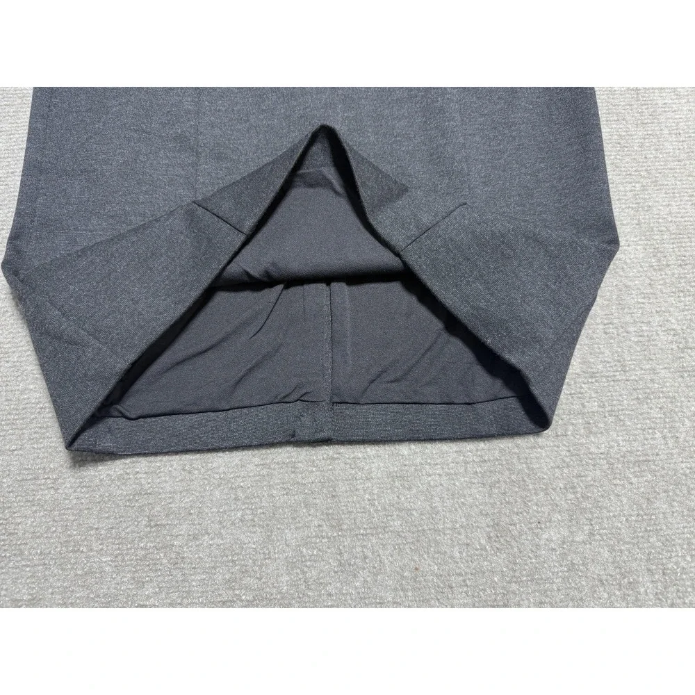 Michael Kors Skirt Womens 6 Charcoal Grey Pencil‎ Stretch Zipper Pockets Career